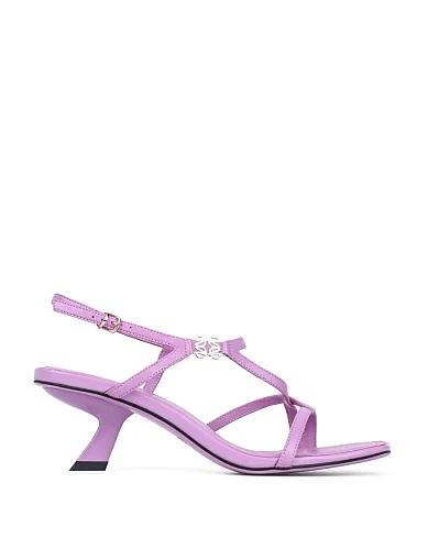Жіночі босоніжки MIRATON шкіряні фіолетові (2546-6) - фото 1 - Miraton