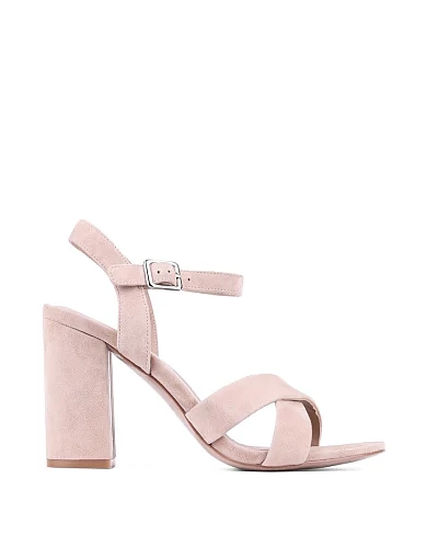 Жіночі босоніжки Attizzare велюрові бежеві (L2302-2-2) - фото 1 - Miraton