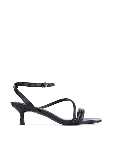 Жіночі босоніжки MIRATON шкіряні чорні (JR1091-1A) - фото 1 - Miraton