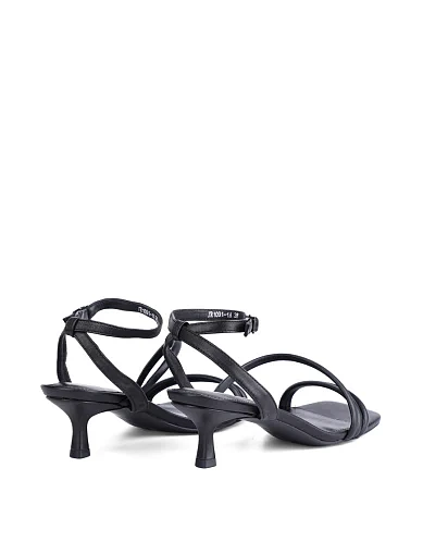 Жіночі босоніжки MIRATON шкіряні чорні (JR1091-1A) - фото 4 - Miraton