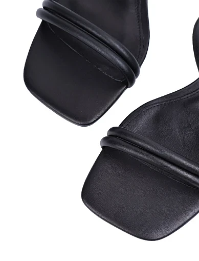 Жіночі босоніжки MIRATON шкіряні чорні (JR1091-1A) - фото 5 - Miraton