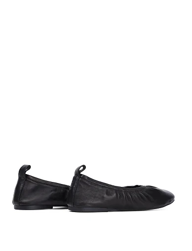 Жіночі балетки MIRATON шкіряні чорні (JR1150-1A) - фото 4 - Miraton