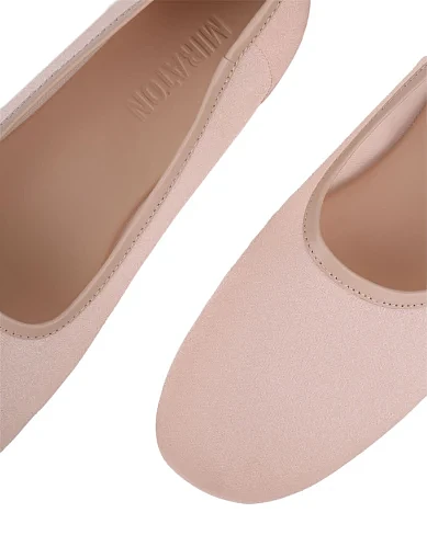 Женские балетки MIRATON из сетки розовые - фото 5 - Miraton