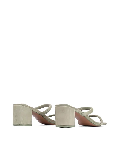 Жіночі сабо MIRATON велюрові зелені (JR1187-1) - фото 4 - Miraton