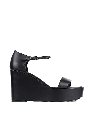 Женские босоножки MIRATON кожаные черные - фото 1 - Miraton