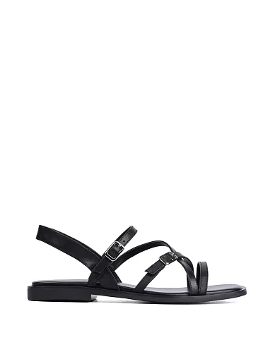 Жіночі сандалі MIRATON шкіряні чорні (E407-H184-1) - фото 1 - Miraton