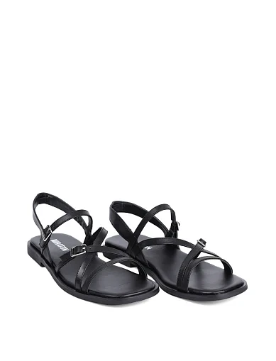 Жіночі сандалі MIRATON шкіряні чорні (E407-H184-1) - фото 3 - Miraton