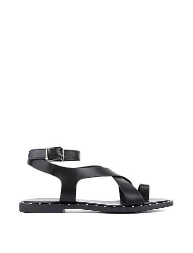 Жіночі сандалі MIRATON шкіряні чорні (E3247-W01) - фото 2 - Miraton