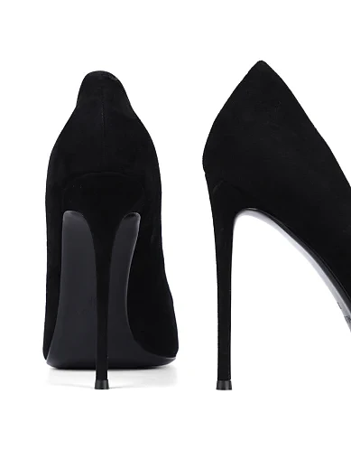 Жіночі туфлі Mia May велюрові чорні (2456-1-4) - фото 2 - Miraton