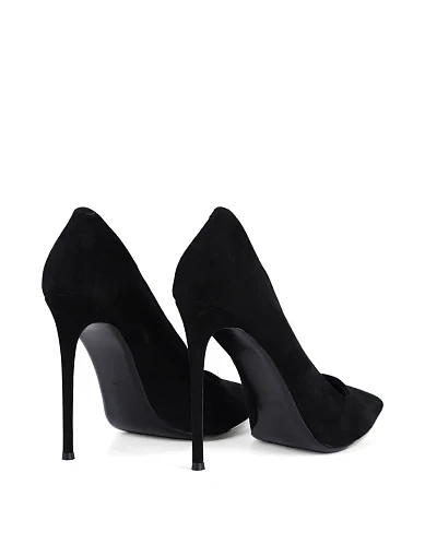 Жіночі туфлі Mia May велюрові чорні (2456-1-4) - фото 4 - Miraton