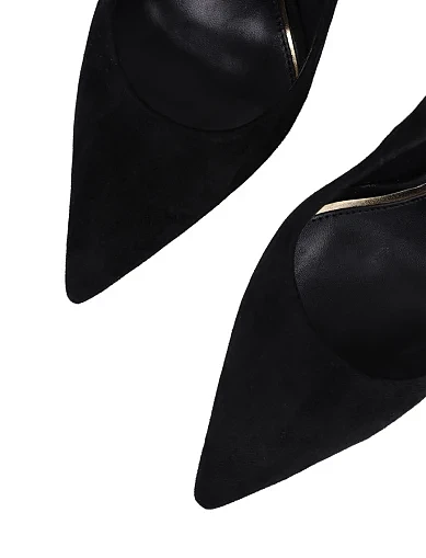 Жіночі туфлі Mia May велюрові чорні (2456-1-4) - фото 5 - Miraton