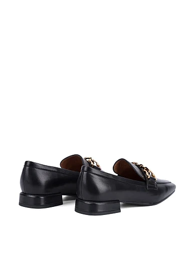 Женские слиперы MIRATON кожаные черные - фото 4 - Miraton