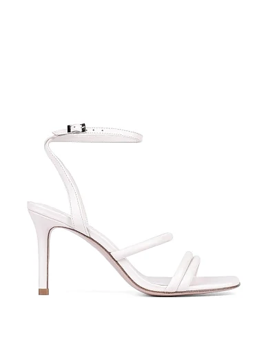 Женские босоножки Attizzare кожаные белые - фото 1 - Miraton