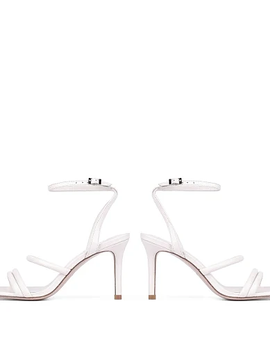 Женские босоножки Attizzare кожаные белые - фото 2 - Miraton