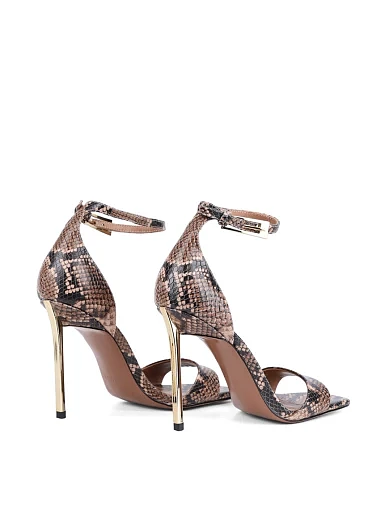 Женские босоножки MIRATON кожаные разноцветные - фото 5 - Miraton