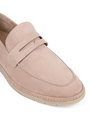 Женские слиперы Attizzare велюровые бежевые - фото 5 - Miraton