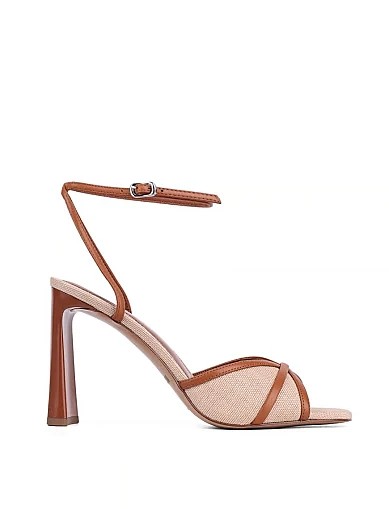 Женские босоножки MIRATON кожаные коричневые - фото 2 - Miraton