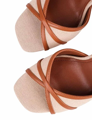 Женские босоножки MIRATON кожаные коричневые - фото 6 - Miraton