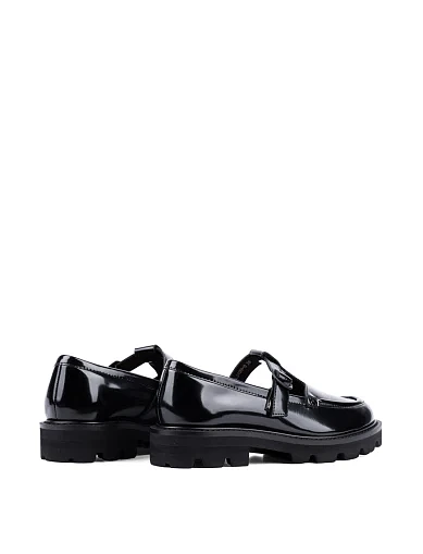 Женские туфли MIRATON из наплака черные - фото 4 - Miraton