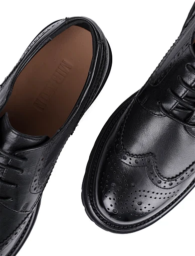 Жіночі туфлі MIRATON шкіряні чорні (NQ471-6L-P742) - фото 5 - Miraton