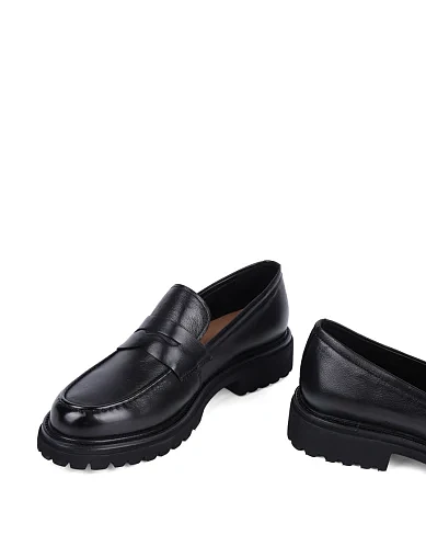 Женские туфли MIRATON кожаные черные - фото 2 - Miraton