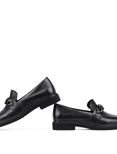 Жіночі туфлі Attizzare шкіряні чорні (NQ391-1L-P742 SS25) - фото 2 - Miraton