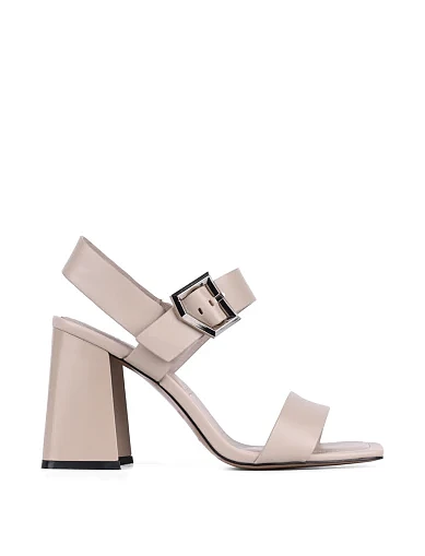 Женские босоножки Attizzare кожаные серые - фото 2 - Miraton