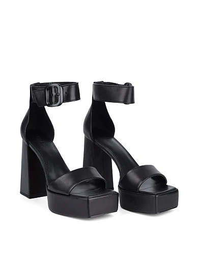 Жіночі босоніжки MIRATON шкіряні чорні (RY576-Y118) - фото 3 - Miraton