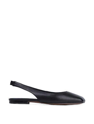 Женские балетки MIRATON кожаные черные - фото 1 - Miraton