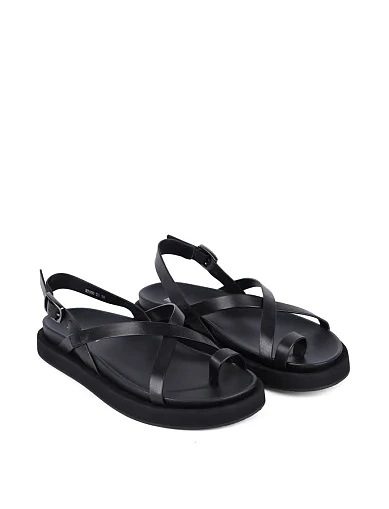 Жіночі сандалі MIRATON шкіряні чорні жіночі сандалі (RY566-X1) - фото 3 - Miraton