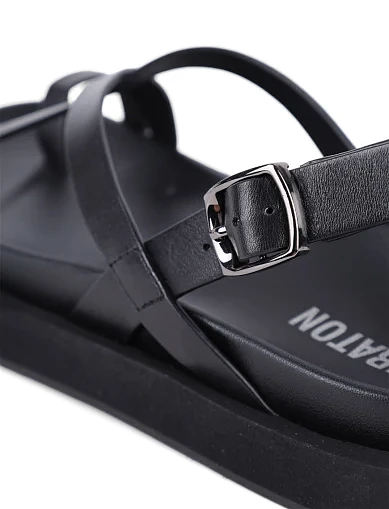 Жіночі сандалі MIRATON шкіряні чорні жіночі сандалі (RY566-X1) - фото 6 - Miraton