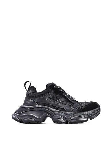 Женские кроссовки MIRATON кожаные черные - фото 1 - Miraton