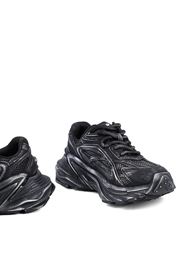 Жіночі кросівки MIRATON із штучної шкіри чорні (XH530-6M SS25) - фото 2 - Miraton