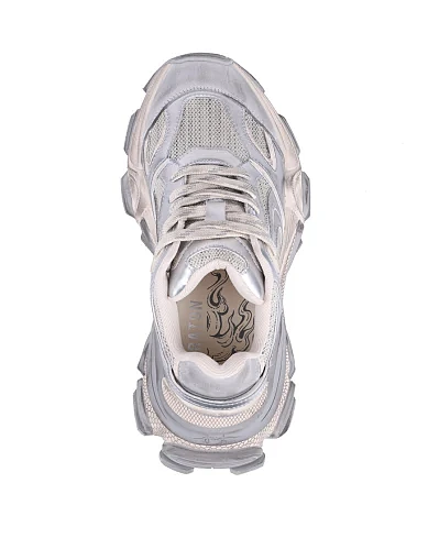 Жіночі кросівки MIRATON шкіряні сірі (XH231-5) - фото 5 - Miraton