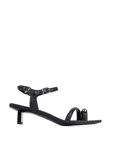 Женские босоножки MIRATON кожаные черные - фото 1 - Miraton