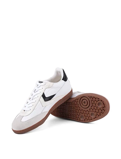 Жіночі кеди MIRATON шкіряні білі (YD2600-08-2) - фото 2 - Miraton