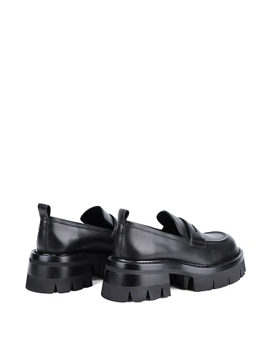 Жіночі туфлі лофери MIRATON шкіряні чорні (YD2694-03-1) - фото 4 - Miraton