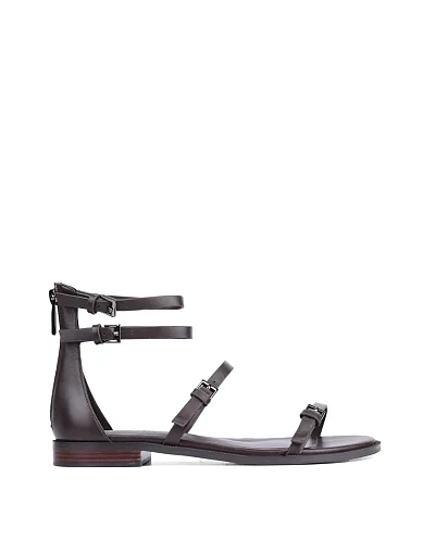 Жіночі сандалі MIRATON шкіряні коричневі (1873-27-1) - фото 1 - Miraton