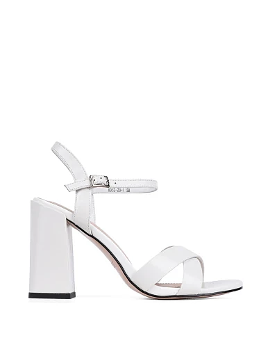 Жіночі босоніжки Attizzare шкіряні білі (8052-28-1 SS25) - фото 1 - Miraton