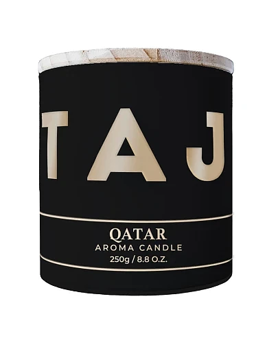 Аромасвеча Taj Max "Qatar" black, 250 г - фото 1 - Miraton