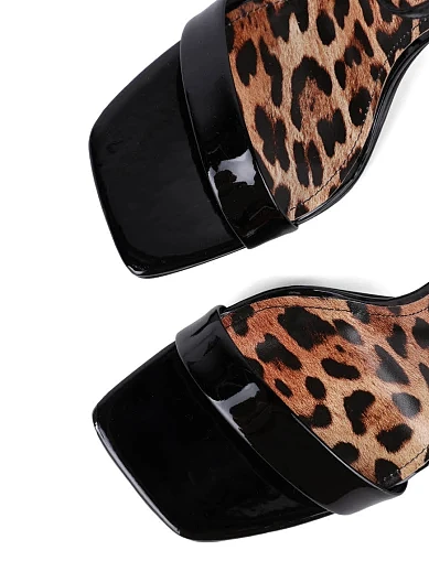 Жіночі босоніжки MIRATON лакові чорні (513L-01-H154) - фото 5 - Miraton