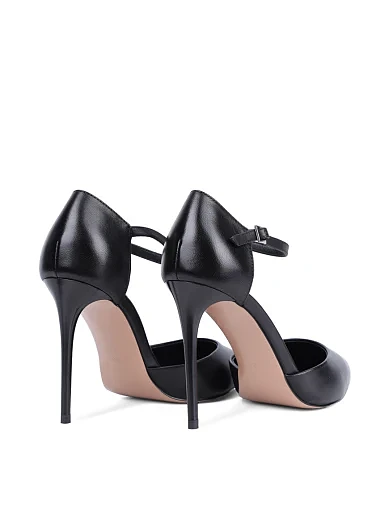 Женские туфли Mia May кожаные черные - фото 4 - Miraton