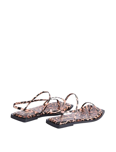 Женские сандалии MIRATON кожаные леопардовые - фото 4 - Miraton