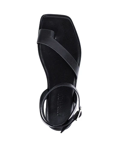 Женские сандалии MIRATON кожаные черные - фото 3 - Miraton