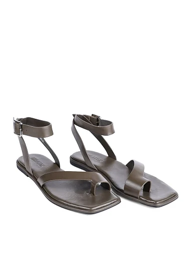 Женские сандалии MIRATON кожаные зеленые - фото 1 - Miraton