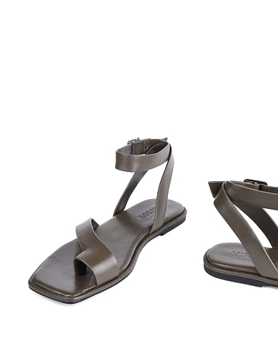 Женские сандалии MIRATON кожаные зеленые - фото 5 - Miraton