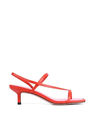 Жіночі босоніжки MIRATON шкіряні помаранчеві (559L-05-S331) - фото 2 - Miraton