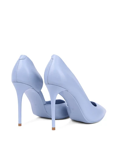 Женские туфли Mia May кожаные голубые - фото 4 - Miraton