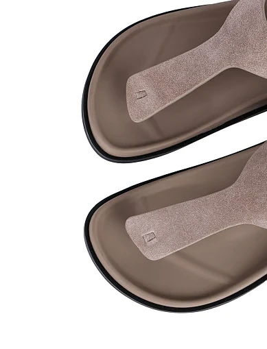 Женские сандалии MIRATON велюровые серые - фото 5 - Miraton