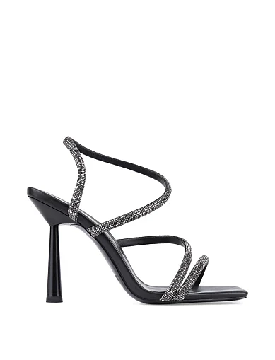 Женские босоножки MIRATON кожаные черные - фото 2 - Miraton